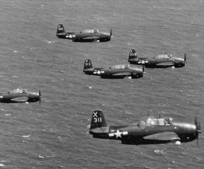 Fünf TBM Avenger der US Navy: Die Bomber kehrten von einer Übung nicht zurück.