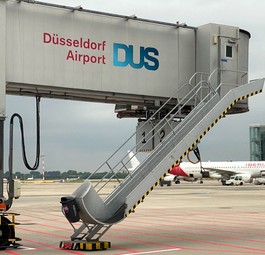 Flughafen Düsseldorf: Ab Freitag drohen Flugausfälle und Verspätungen.
