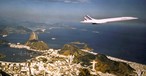 Eine Concorde von Air France über Rio de Janeiro: Am 21. Januar 1976 startete das Flugzeug in den Liniendienst.