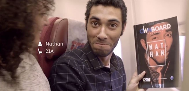 Personalisiertes Bordmagazin: Dank Facebook wusste die Airline über die Vorlieben der Passagiere Bescheid.