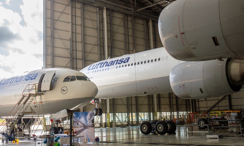 airbus a340 600 lufthansa lufthansa technik malta
