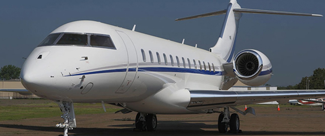 Bombardier Global 6000 in Matterhorn-White: Neues Understatement.