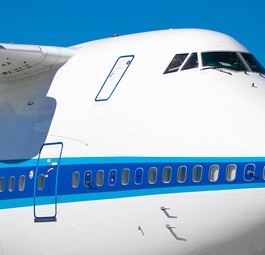 Boeing 747 SP von Pratt &amp; Whitney mit dem Triebwerk PW812D: Der Jumbojet ist ein fliegender Prüfstand.
