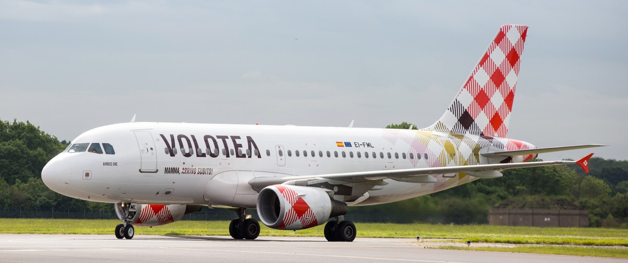 Ein Airbus A319 von Volotea: Reine A319- und A320-Flotte.