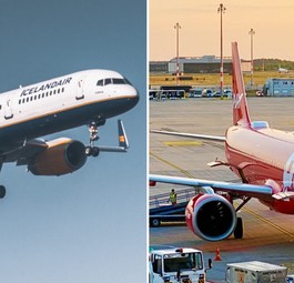 Boeing 757 von Icelandair und Airbus A321 Neo von Play: Auf nach Salzburg.
