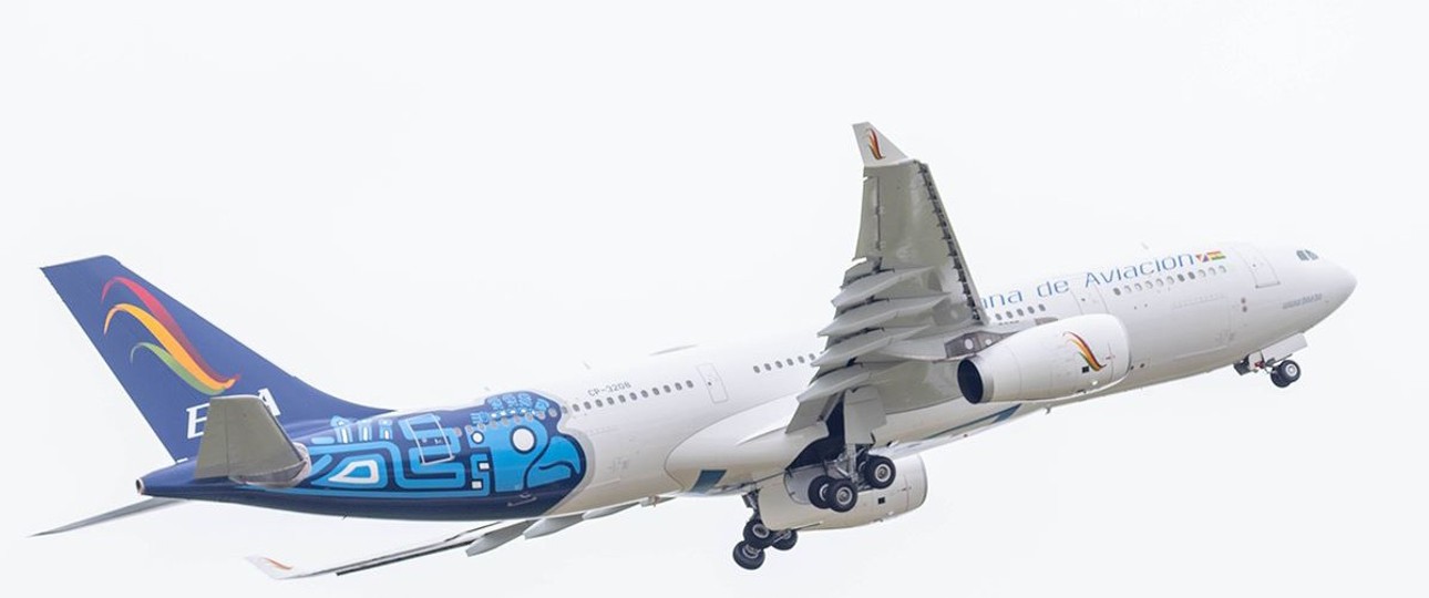 Airbus A330-200 von Boliviana: In Europa bisher nur in Madrid zu sehen.