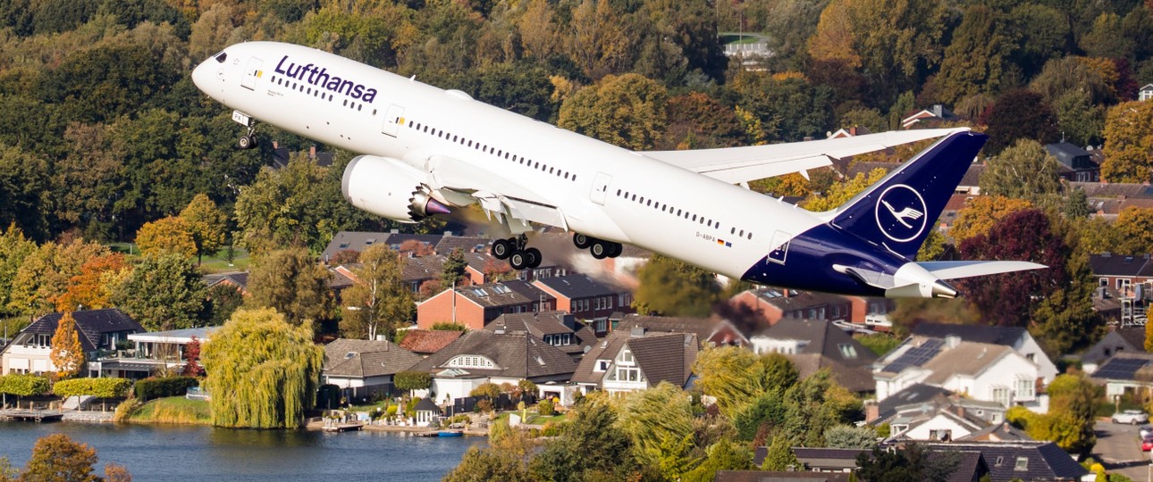 Boeing 787-9 Dreamliner von Lufthansa: Drei sind bisher da.