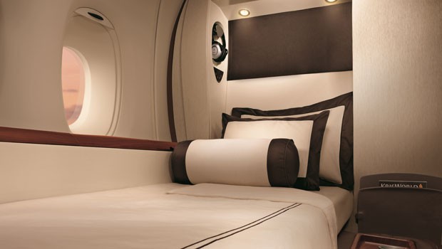 … und die Suite, die es nur an Bord des A380 gibt.