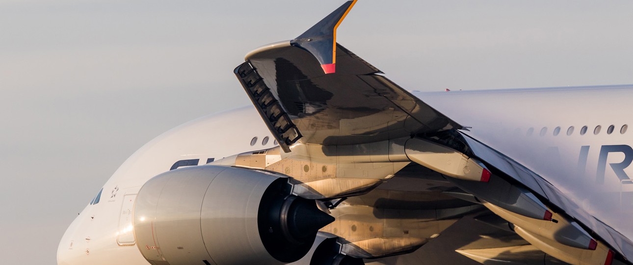 Airbus A380 von Singapore Airlines: heikler Moment in Sydney.