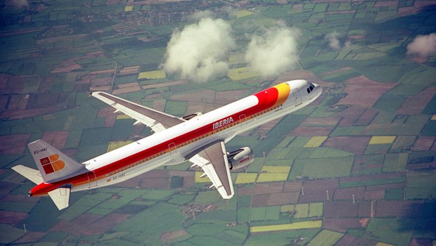 Airbus A321 von Iberia: Immer schwächer ausgelastet.