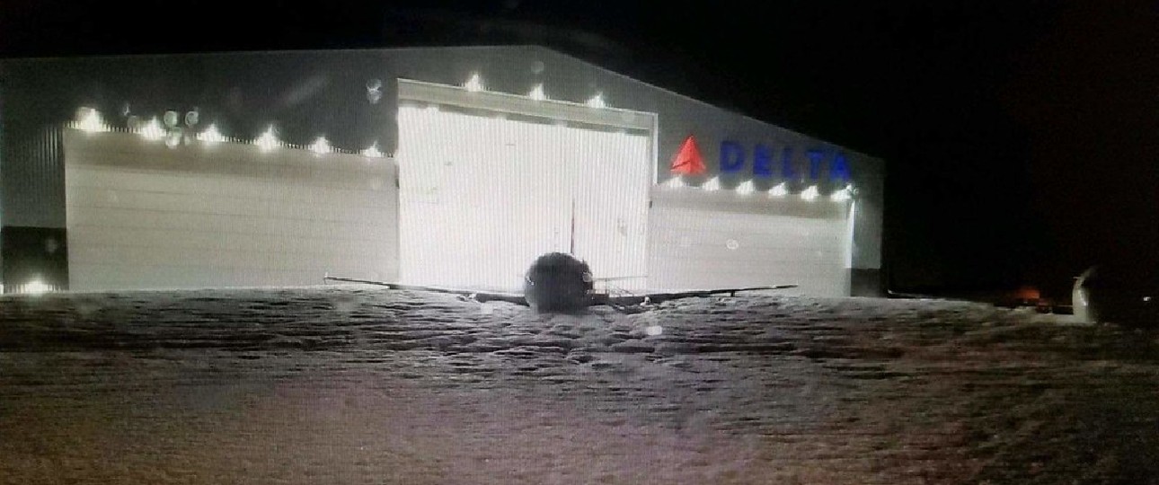 Neuer Delta-Hangar am Los Angeles Airport: Zu sehen ist kein Schnee.