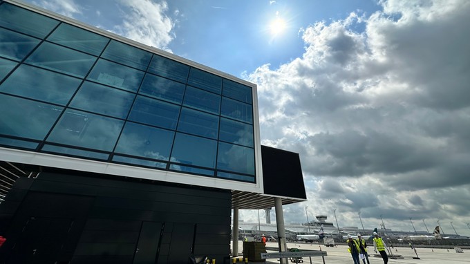 Die Gates sind auch für Airbus A380 ausgelegt.