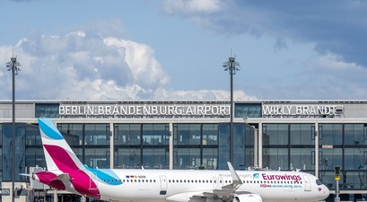 Eurowings Airbus A321 Neo am BER: Im Winter hat Eurowings elf Flugzeuge am BER.