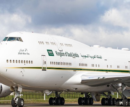 Boeing 747 der saudischen Regierung: Neue Lackierung.