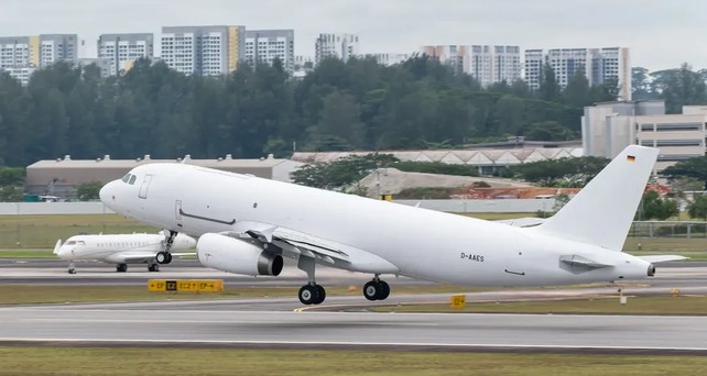 Airbus-A320-P2F beim Start: Mittlerweile gibt es nur noch weltweit ein aktives Flugzeug.