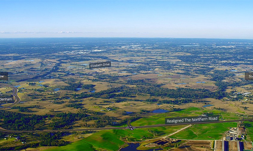 So sieht es heute aus, wo bald der neue Flughafen für Sydney entstehen soll.