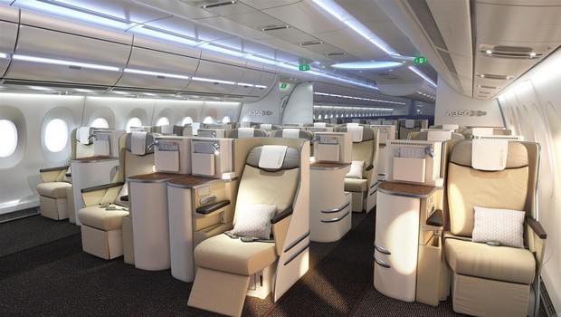 Ohne Testgeräte macht die Business Class deutlich mehr her.