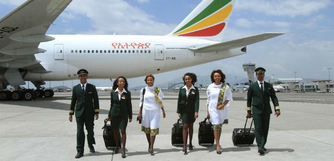 Crew von Ethiopian Airlines: China im Visier.