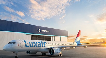 Luxair mit dem Embraer E195-E2