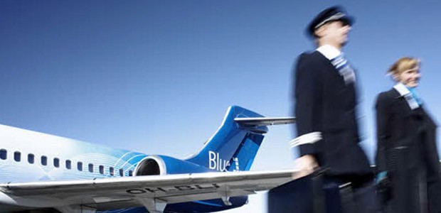 Boeing 717 von Blue 1: Der Airline gehts schlecht.