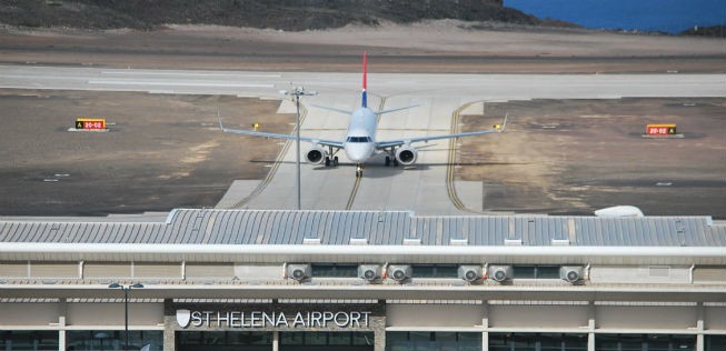 Flughafen St. Helena: Nun in Betrieb.