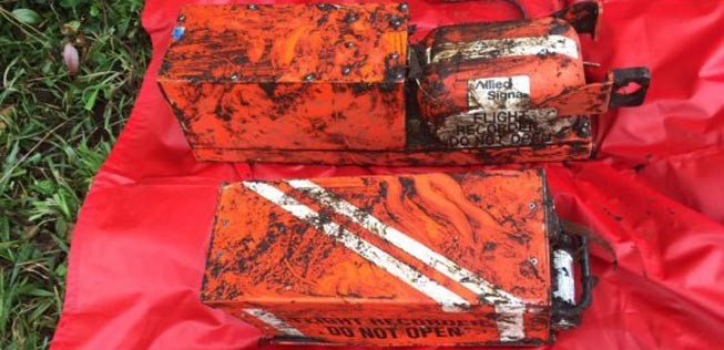 Die Back Boxes der Avro wurden geborgen. Sie sind unversehrt.