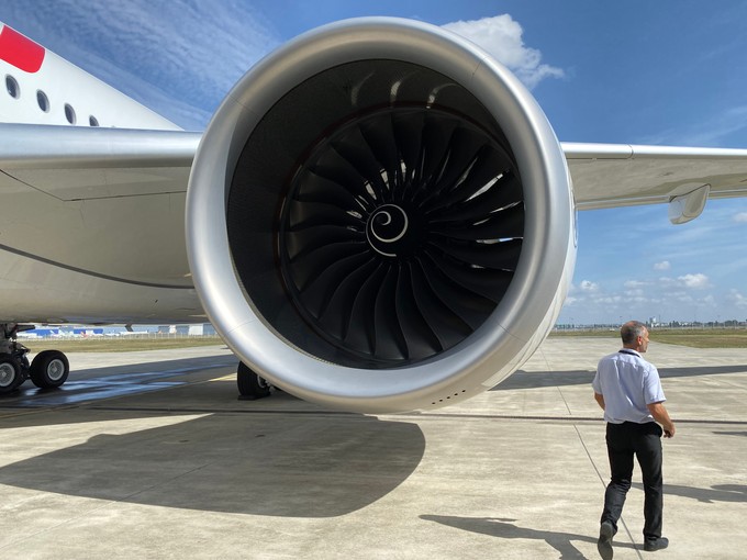 Die Trent-XWB-Triebwerke stammen von Rolls-Royce.