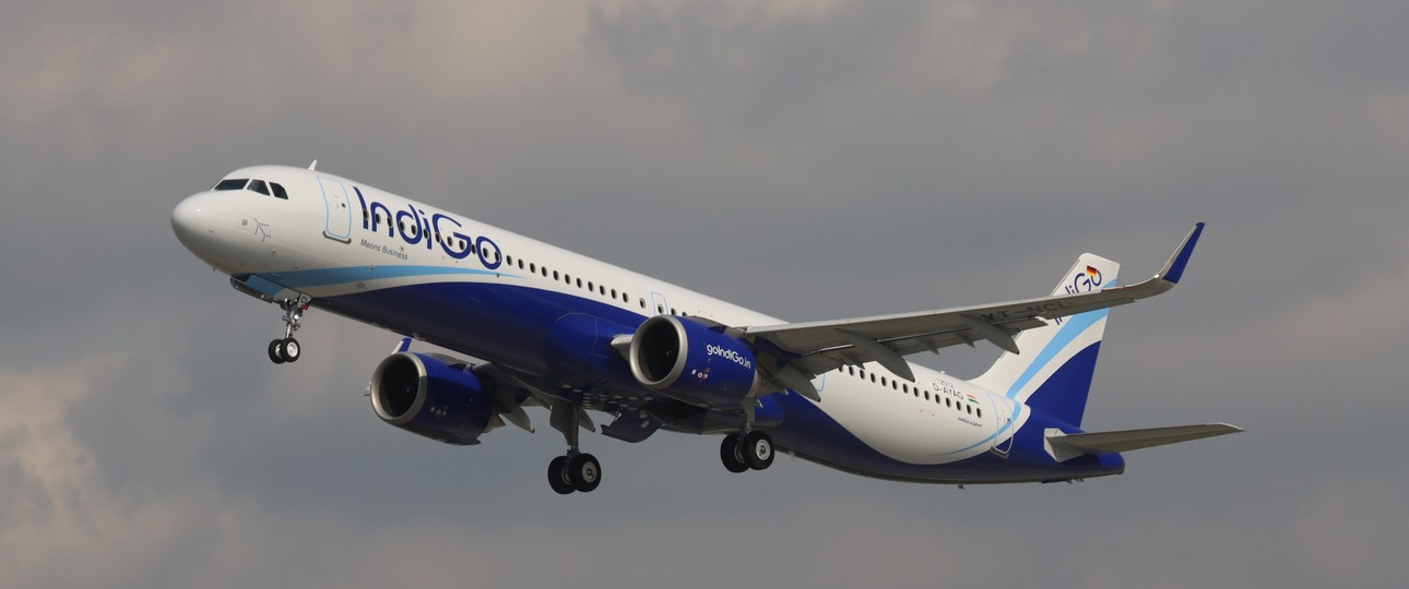 Airbus A321 Neo von Indigo: Bald bekommt die indische Fluglinie auch ihren ersten XLR.