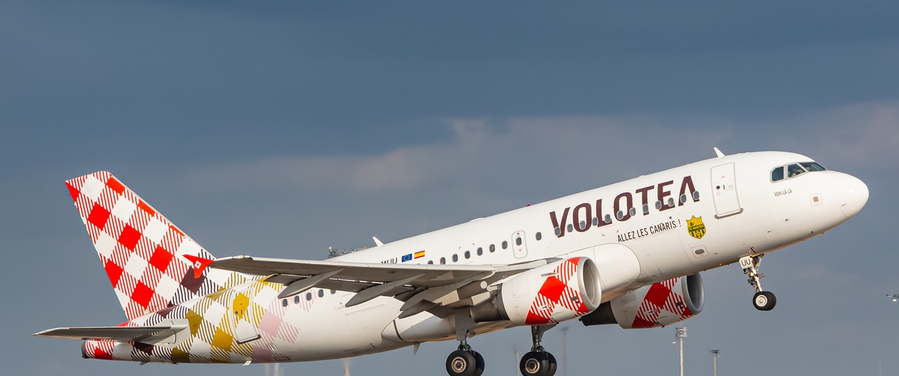 Airbus A319 von Volotea: Die Airline fliegt mit einer Flotte von A319 und A320 durch Europa.