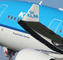 Airbus A330 von KLM: Ungewöhnliche Route.