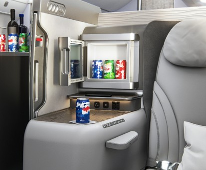 Das Konzept Space Chiller von Collins Aerospace: Direkt am Platz ...