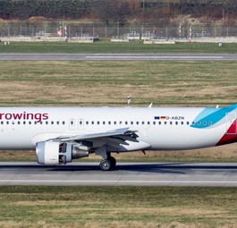 Airbus A320 mit dem Kennzeichen D-ABZN: Der Jet musste aus einem ungewöhnlichen Grund außerplanmäßig in Toulouse landen.