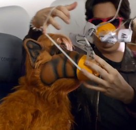 Katzenfresser Alf: Braucht Hilfe mit der Sauerstoffmaske.