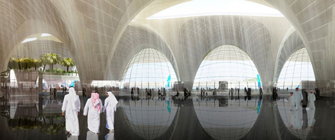 Wie auf diesem Bild soll der Flughafen Kuwait <a href="http://www.aerotelegraph.com/so-will-kuwait-seinen-flughafen-ausbauen">in Zukunft aussehen</a>. Zurzeit reicht es dagegen nur für den letzten Platz (76.) im Ranking mit einer Bewertung von 5,02.