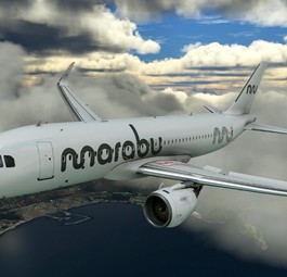 Ein Airbus A320 Neo von Marabu: Mitte Juni fielen drei Flugzeuge der vier eigenen A320 Neo aus.
