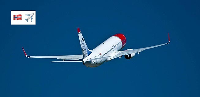 Norwegian-Flieger: Die Airline promotet neu mit Emojis.