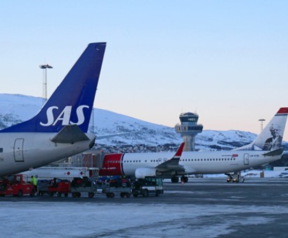 SAS und Norwegian fliegen in erster Linie mit Boeing 737 nach Oslo und zu anderen Zielen in Norwegen.