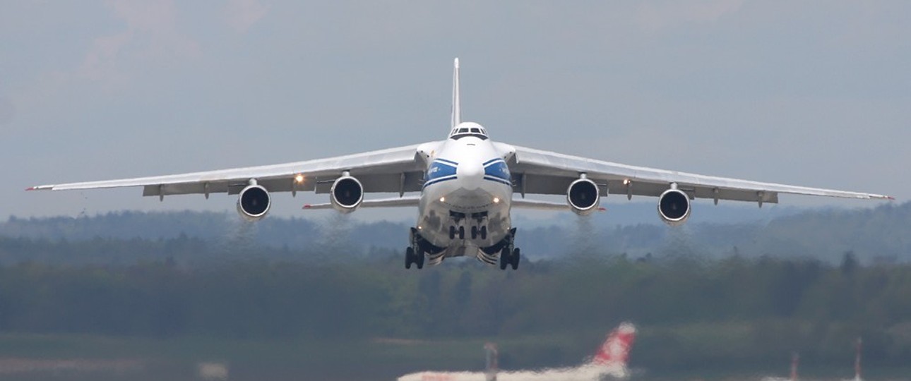 Antonov A-124 von Volga-Dnepr (hier 2008 in Zürich): Die Zeiten der Flüge nach Westeuropa sind vorbei.