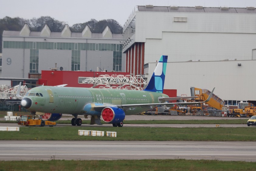 Airbus A321 XLR von Jetblue: Fertig montiert.