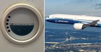 Links ein Knopf zur Bedienung der Fenster in einer Boeing 787 von Etihad, rechts ein Boeing-Testflieger: Die Fenster werden elektronisch gedimmt.