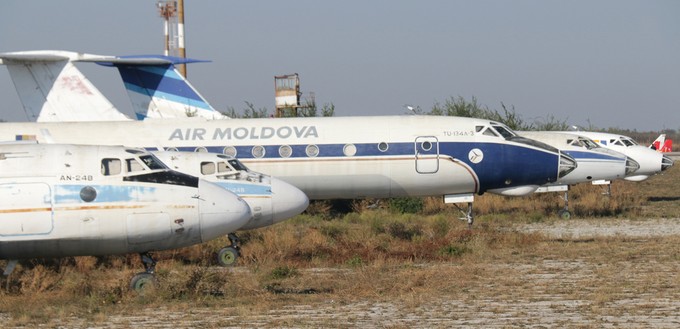 Ungenutzt: Die Sowjetflieger der moldauischen Hauptstadt.