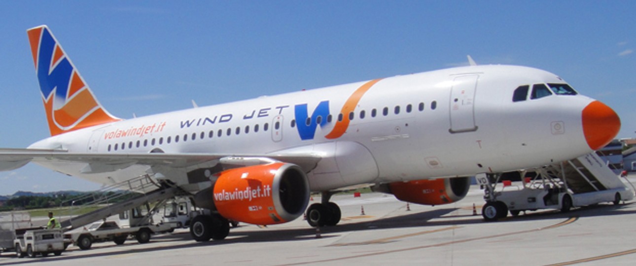Airbus A319 von Wind Jet: Gehen zurück an die Leasingfirmen.