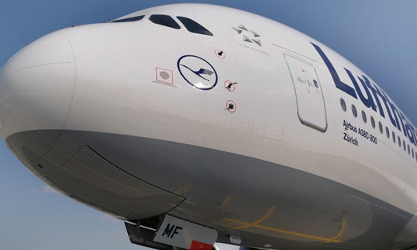 A380 von Lufthansa (Symbolbild): Ein großes Flugzeug braucht viel Platz.