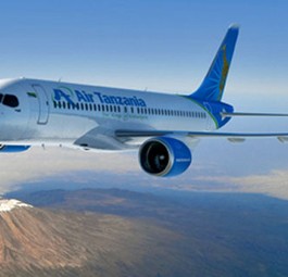 Airbus A220 von Air Tanzania: In Südafrika festgehalten.