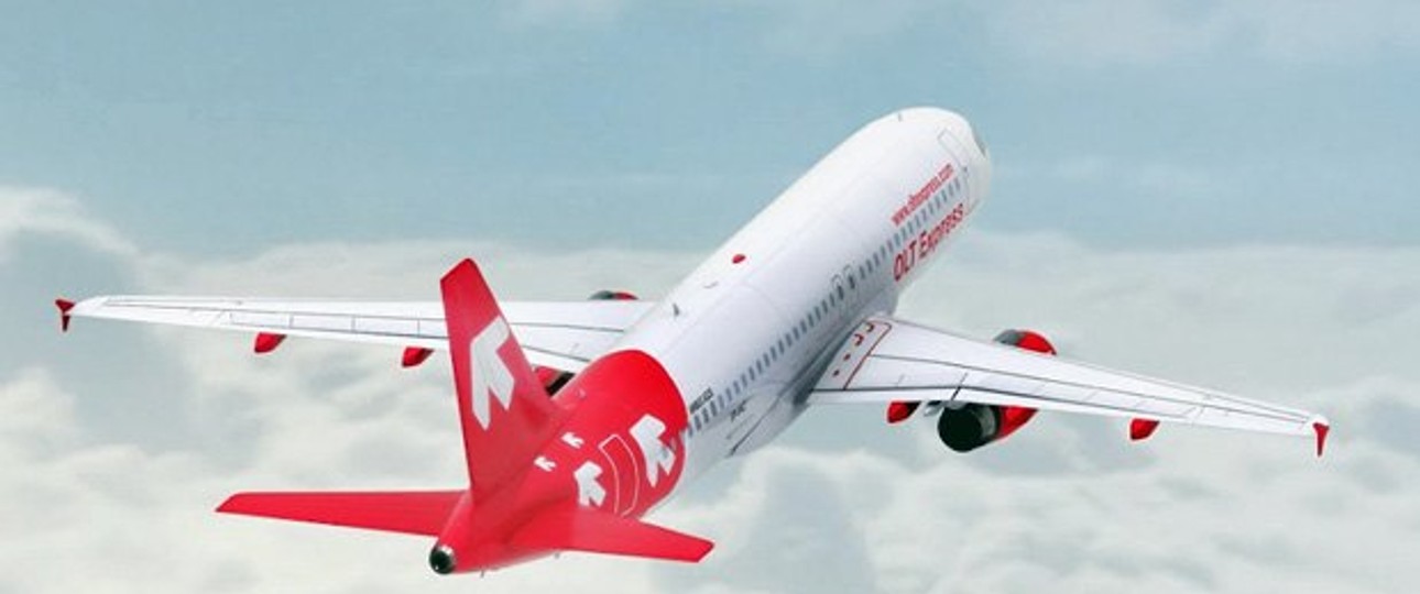 Jet von OLT Express: Zu arm für die Insolvenz.
