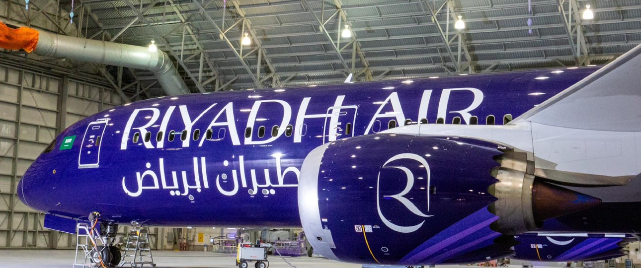 Boeing 787-9 in der Lackierung von Riyadh Air: Die Airline ...