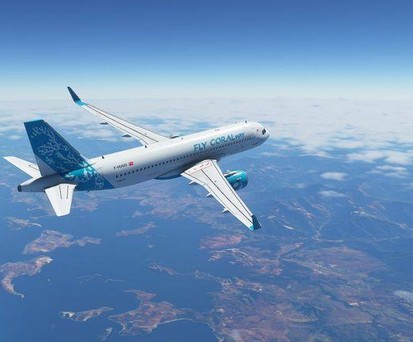 Visualisierung eines Fliegers von Fly Coralway: Die Airline ...