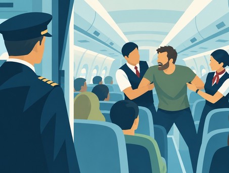 Unruly Passenger: Was darf die Crew mit  Pöbelpassagieren tun, was nicht?
