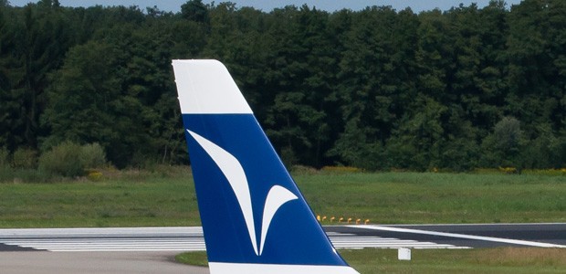 Flosse von Hamburg Airways: Ab sofort in Teheran.