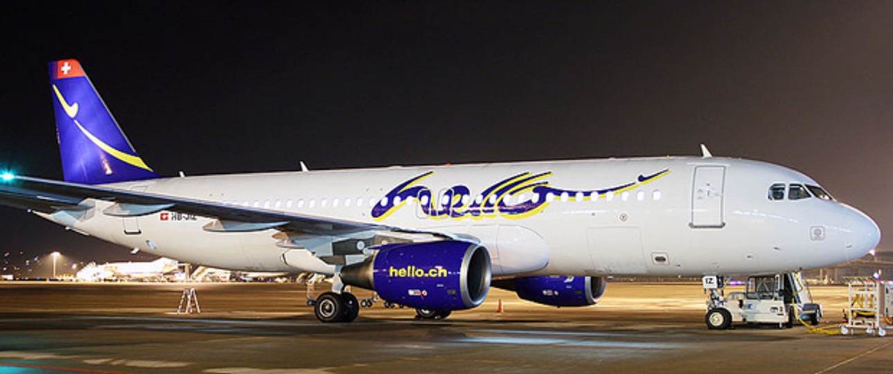 Airbus A320 von Hello: Bleibt ab sofort am Boden.